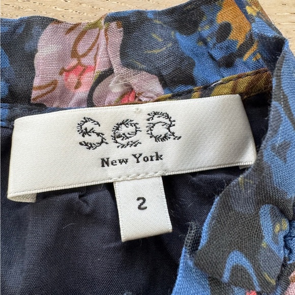 Sea New York Ines Floral Mini Ruffle Dress 2 - Picture 6 of 9